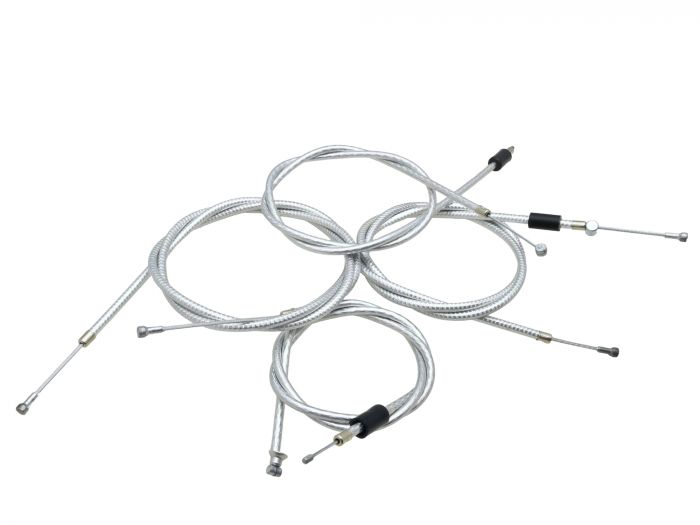 SET Bowdenzüge Enduro SIMSON S51E S70E BVF-​Vergaser - SILBER