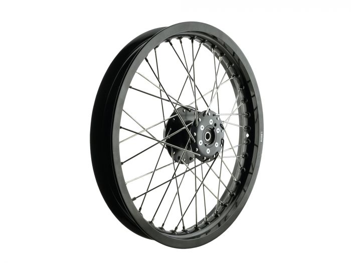 Tuning-Speichenrad ALU/VA S51 S53 S83 1,85x16 Zoll Scheibenbremse Nabe-Felge SCHWARZ