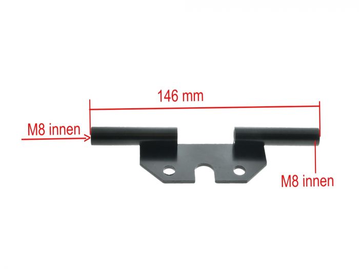 Blinkleuchtenträger HINTEN-​KURZ für Simson S51 S50 SCHWARZ mit Innengewinde M8