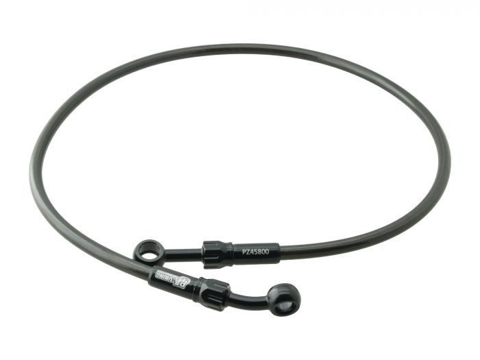 Preview: PZ-Tuning Stahlflexbremsleitung S51 S50 Standartlenker 800mm Schwarz