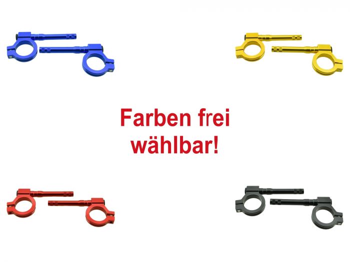 CNC Blinkerhalter Paar VORN Innengewinde M8 für Simson S50 S51 versch. Farben