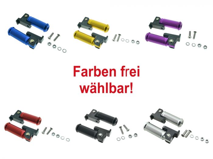 CNC Beifahrerfußasten PAAR klappbar SIMSON SR4- S50 S51 KR51 S53
