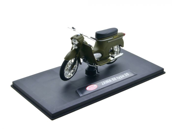 Modell Jawa 50 Pionýr Typ 20 1967 – Militärgrün – Modellmotorrad 1:18