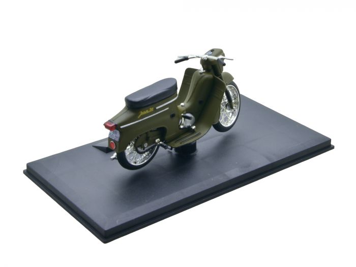 Preview: Modell Jawa 50 Pionýr Typ 20 1967 – Militärgrün – Modellmotorrad 1:18