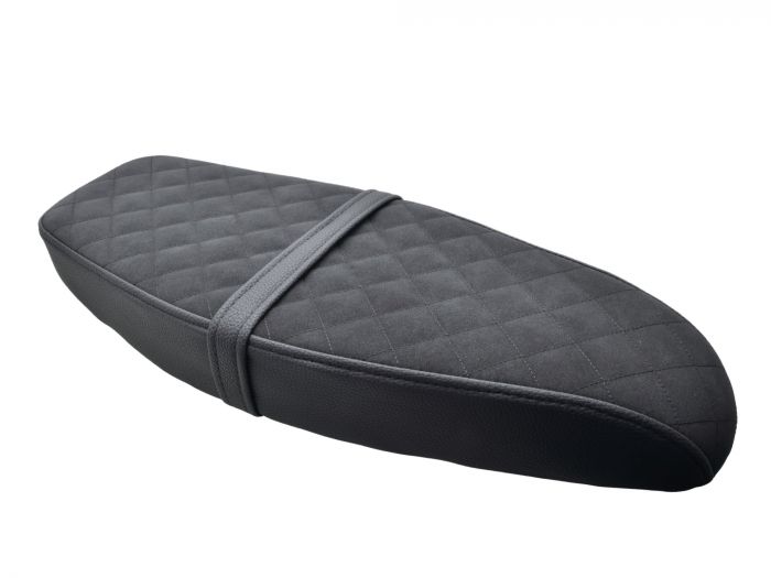 Flache Tuning Sitzbank „Square Line“ – Karomuster schwarz für Simson S50 S51 S70