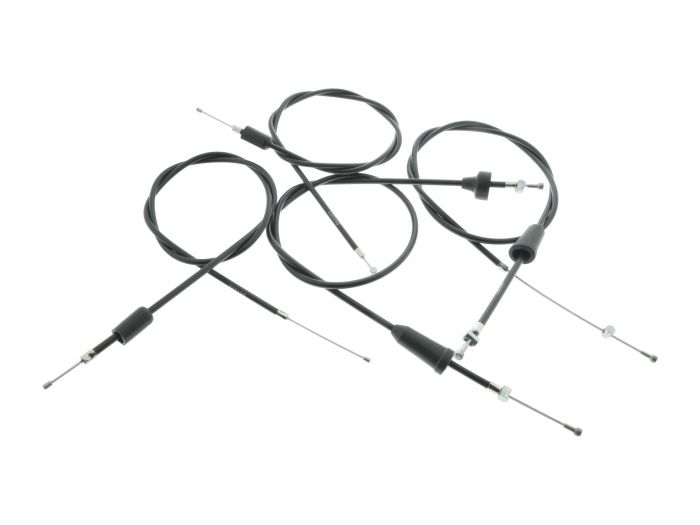Bowdenzugsatz SCHWARZ MZ ETS 250 FLACHLENKER