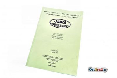 Ersatzteilliste JAWA 250 350 Typ 559 354 in 2 Sprachen