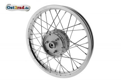 2.WAHL Speichenrad 1,60x16 ALU - Edelstahl für Simson KR51 S50 S51 SR4-