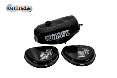 2.WAHL Tank Set mit Seitendeckel S51 S70 Anthrazit Metallic, versiegelt