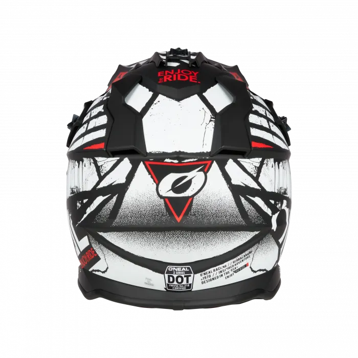 Crosshelm O`NEAL 2SRS GLITCH schwarz weiß