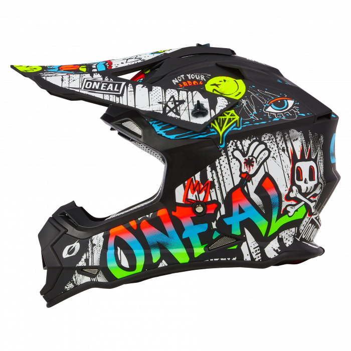 Crosshelm O`NEAL 2SRS RANCID schwarz bunt