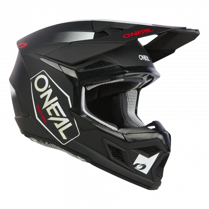 Crosshelm O`NEAL 3SRS HEXX schwarz weiß rot
