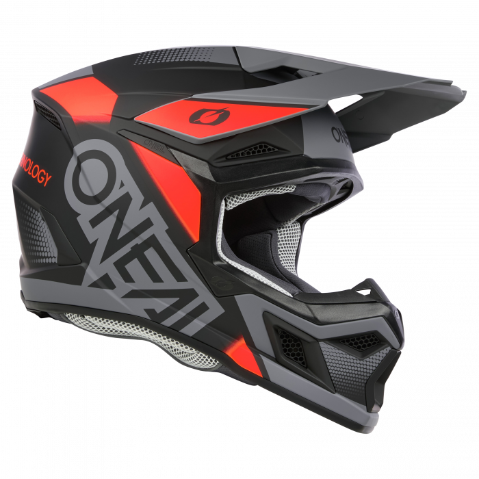 Crosshelm O`NEAL 3SRS VISION V.24 schwarz rot grau