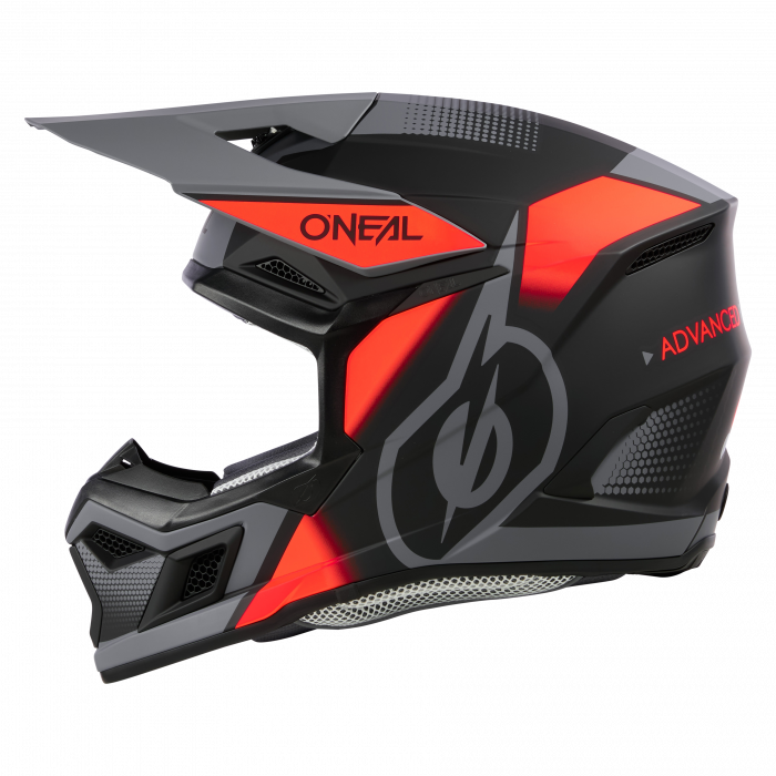 Crosshelm O`NEAL 3SRS VISION V.24 schwarz rot grau