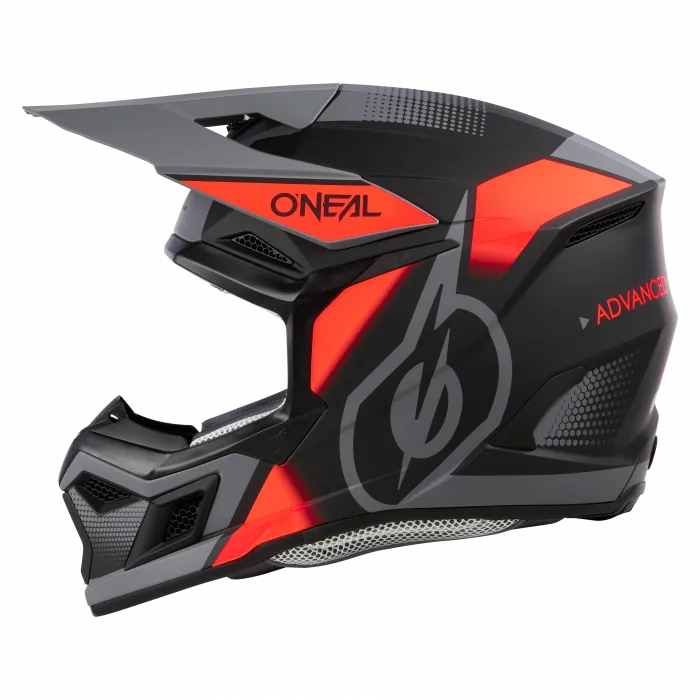 Crosshelm O`NEAL 3SRS VISION V.24 schwarz rot grau