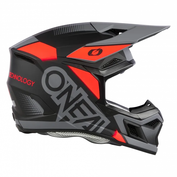 Crosshelm O`NEAL 3SRS VISION V.24 schwarz rot grau