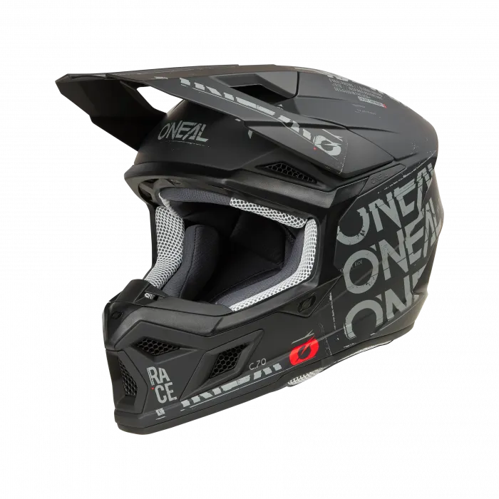 Crosshelm O`NEAL 3SRS STATIC V.25 schwarz grau