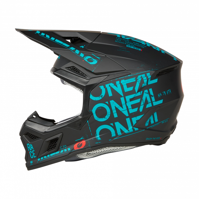 Preview: Crosshelm O`NEAL 3SRS STATIC V.25 schwarz teal