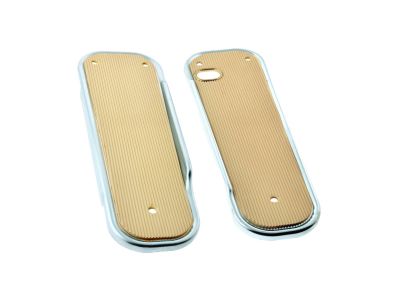 Trittbretter Simson Schwalbe KR51 beige mit Gummi
