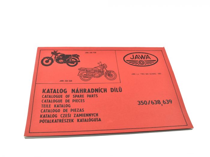 Ersatzteilkatalog JAWA 350 Typ 638 639 in 7 Sprachen
