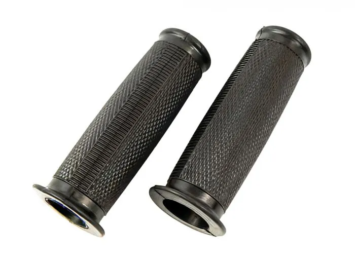 2.WAHL Griffgummi - Set für MZ, ES, BK, AWO, RT, EMW, ballig, schwarz, Standardqualität