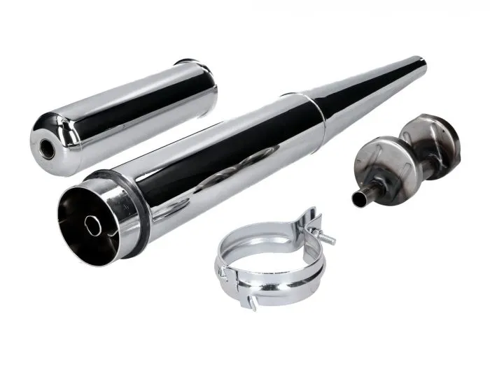 Auspuff SET für SIMSON S50 S51 28mm, Standard - offen