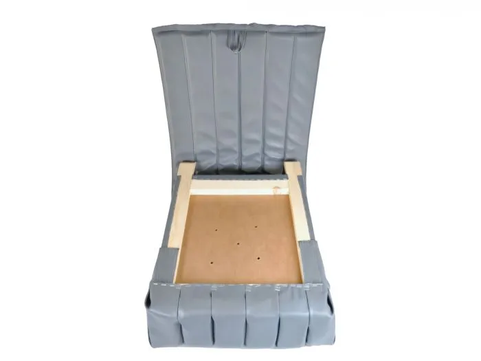 Sitz komplett Superelastik mit Holzrahmen grau