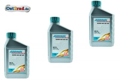 3 X huile 2 temps Addinol 405 huile mélange pour MZ Simson JAWA, SPARSET bidons de voyage