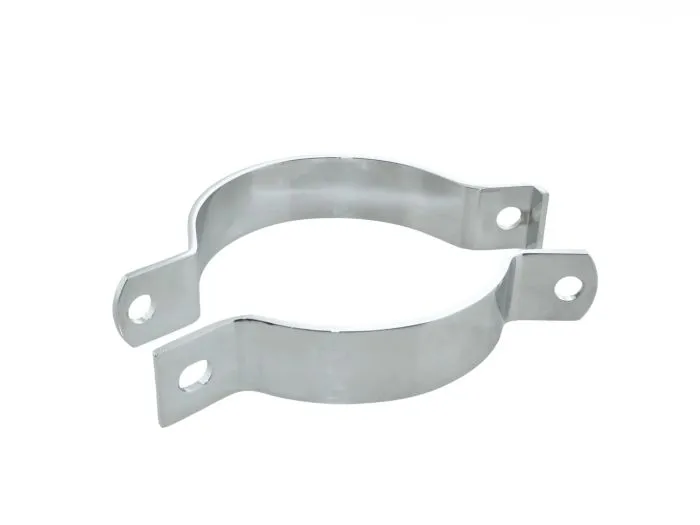 Hintere Tragschelle Paar für MZ ETZ 250 TS 250 ES 250/2, deutscher Chrom