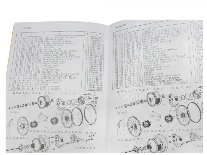 Ersatzteilkatalog JAWA Babetta Typ 210 tschechisch