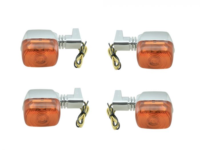 Blinker Satz SR50 S53 chrom-orange