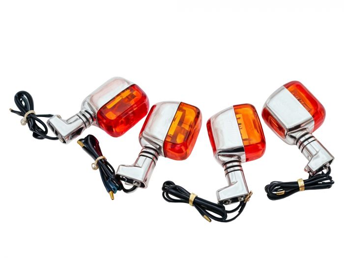 Blinker Satz SR50 S53 chrom-orange