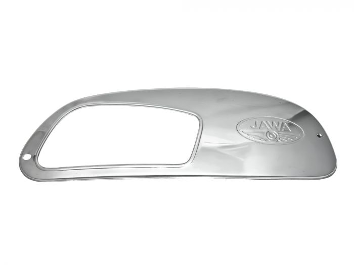 Tankblende chrom rechts JAWA 634 gross