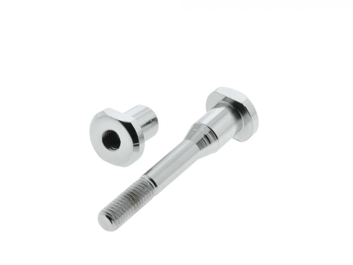 Set Gelenkbolzen mit Mutter Hinterradrahmen SR1 SR2 CHROM