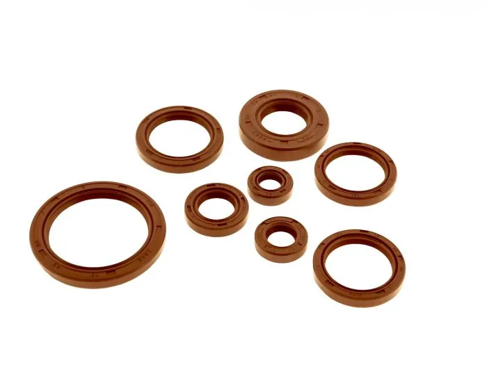 Satz Wellendichtringe Motor 8-teilig SIMSON AWO -T 425 FKM braun