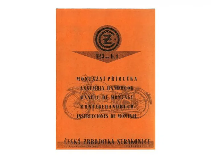 Montagehandbuch CZ 125 B T in 5 Sprachen