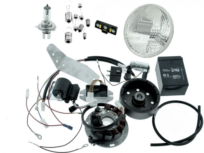 Org. Vape 3 Zündung 12V mit Reflektor H4 für Simson KR51-1 Schwalbe - mit Scheinwerfer
