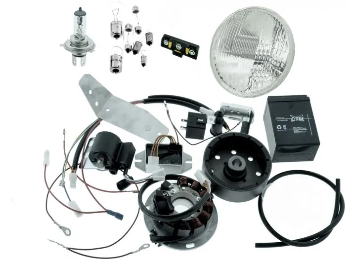 Org. Vape 3 Zündung 12V mit Reflektor H4 für Simson KR51-1 Schwalbe - mit Scheinwerfer