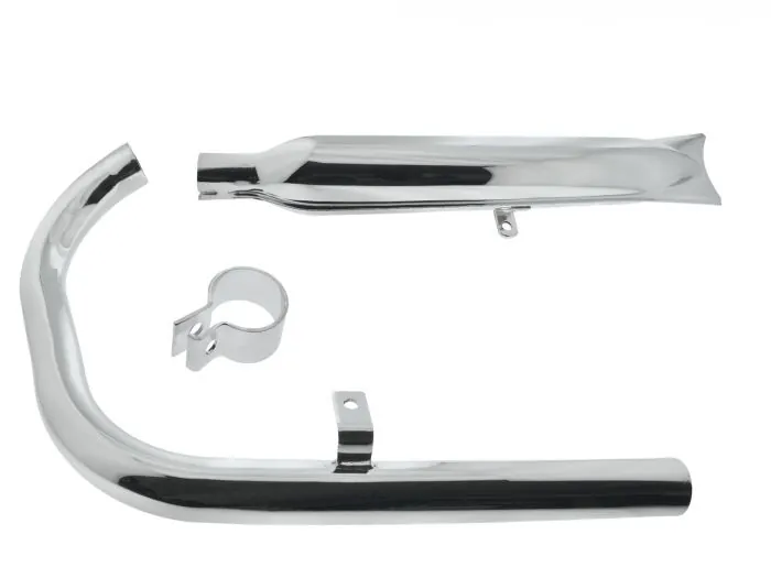 Auspuffsatz AWO Touren 40mm Fischschwanz mit Steckkrümmer Baujahr 1950-1953