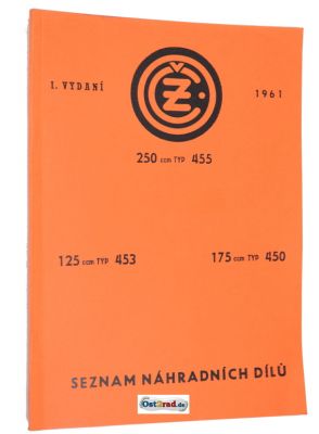 Ersatzteilkatalog CZ 125 175 250 Typ 455 453 450 deutsch