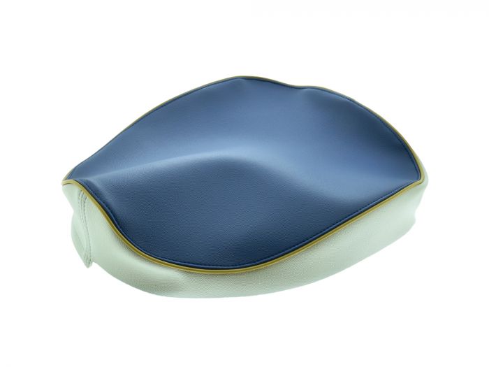 Sitzbezug OHNE Polster blau-​grau Simson KR50 – mit Spannring