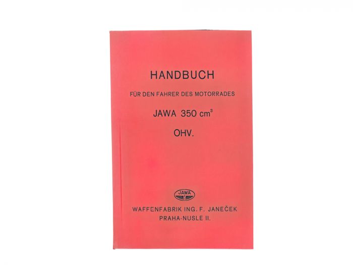 Preview: Handbuch für den Fahrer JAWA 350 OHV deutsch