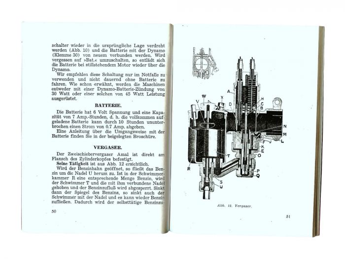 Preview: Handbuch für den Fahrer JAWA 350 OHV deutsch