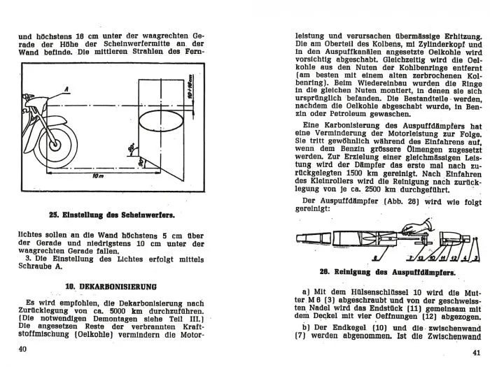 Betriebs- und Wartungsanleitung JAWA 50 Pionier Typ 20 21 deutsch