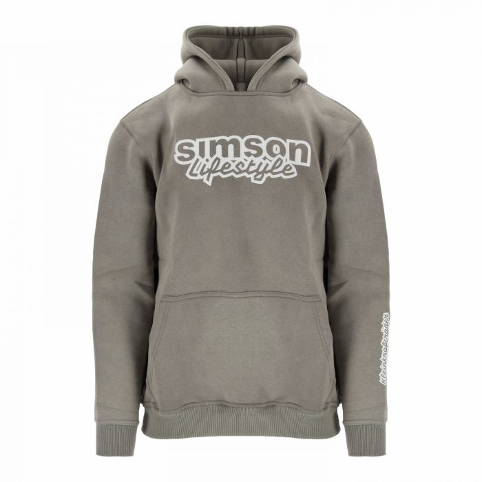 Hoodie Pullover Simson Lifestyle oversized grau stonewashed