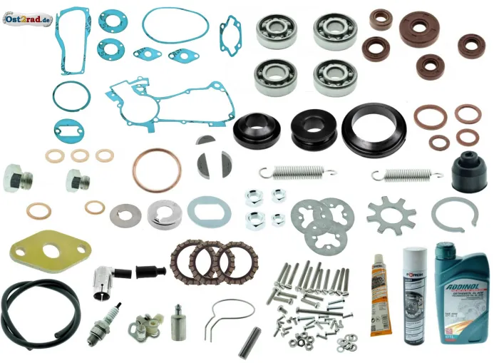 Motor Regeneration komplett SET für Simson SR1, SR2, KR50, Spatz SR4-1