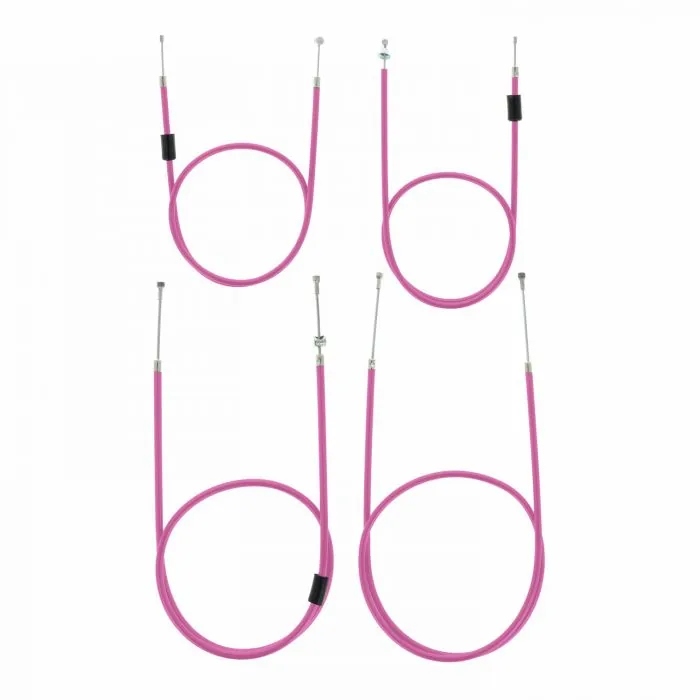 SET Bowdenzüge SIMSON S51 S70 BVF-​Vergaser - PINK