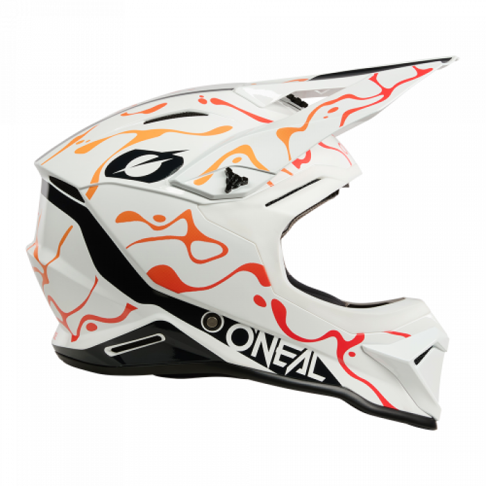 Crosshelm O`NEAL 1SRS SPLASH weiss orange