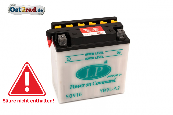 Batterie 12V 9A passend für MZ RT 125 SM SX