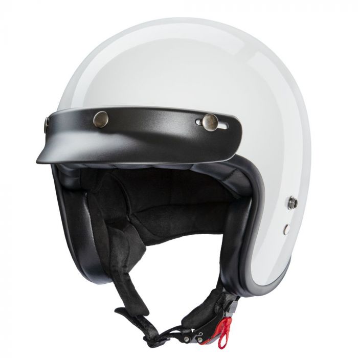 Jethelm Halbschale mit Sonnendach WEISS RB-​720